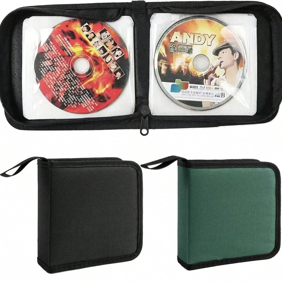 40pcs Oxford Cloth CD Sleeves, Car CD/DVD Organizer Holder - View 1