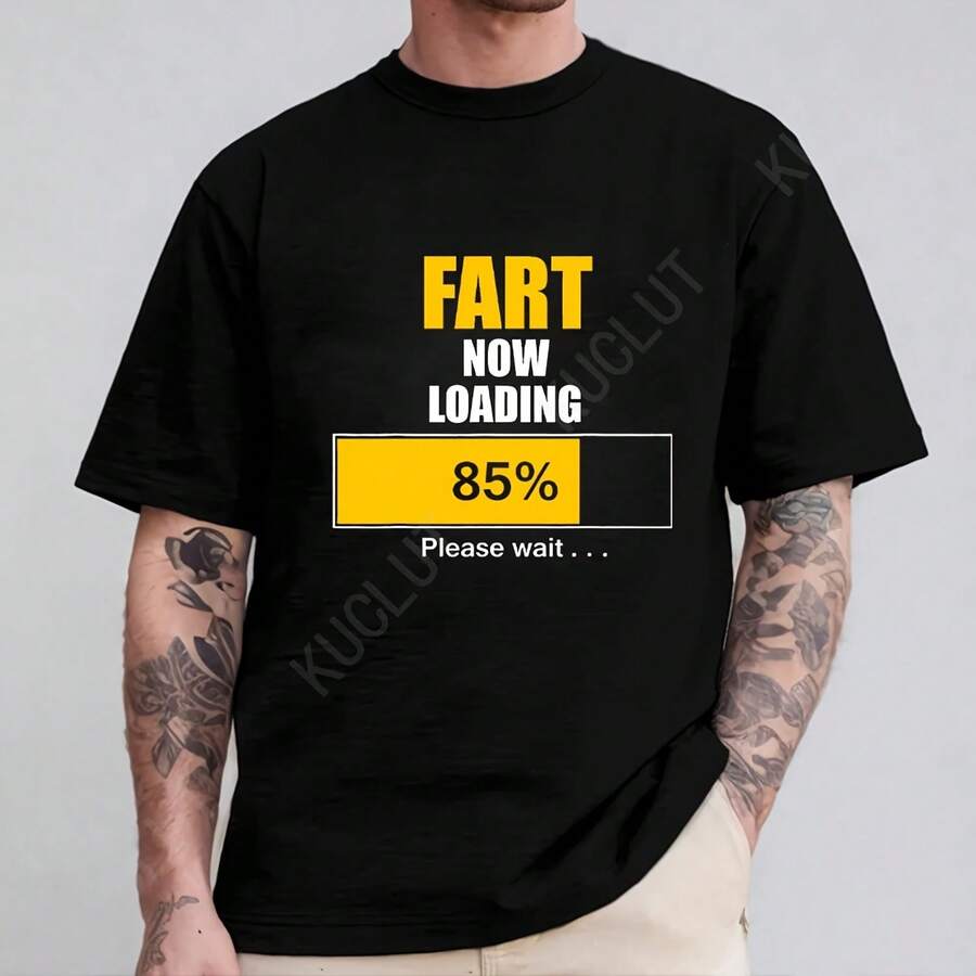 Camiseta divertida con carga de pedos para hombre, camiseta de broma de Humor, regalos para el Día del Padre, camiseta para chicos, ropa de manga corta, camisetas gráficas de moda Y2k - forma - Ver 1