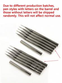 This 5-Piece Nail Art Pen Set Features Metal Barrels And Includes Caps; Sizes Include 6/9/12/15/18mm. Specifically Designed For DIY Flower Painting. - Multicolor - View 9