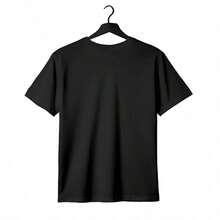 Tops para mujerChaleco holgado de manga corta para mujer con estampados de cabezas de dibujos animados y grafitis, con la frase Persona amable.Una Chaqueta informal adecuada para el estilo urbano de verano, ropa casual deportiva y uso diario. - Negro - Ver 3