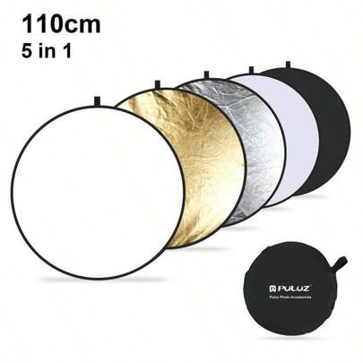 5 In 1 Round Reflectors Collapsible Photography Fill Light Batter Diffuser Accessories Multi-Disc Outdoor Photos Backdrops Props, Photography Reflector, Light Reflector, Studio Lighting, Photo Backdrop, Collapsible Reflector, Fill Light, Diffuser, Photography Accessories, Outdoor Photography, Backdrop Props