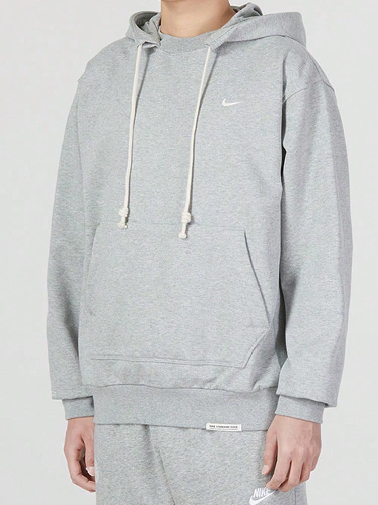 Áo nỉ dài tay Nike Dri-fit Standard Issue dành cho nam, có thêu logo - Màu xám nhạt - Màu Xám nhạt - Xem 1