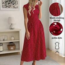 Women Midi Dresses - Red - View 11