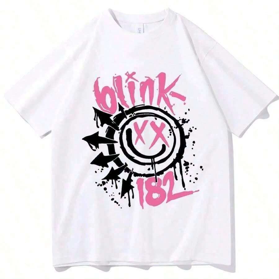 Camiseta de manga corta 2024 Blink 182, Camiseta Blink 182 One More Time, Ropa para adolescentes y niñas, Camisetas para niños y niñas, Ropa para niñas jóvenes, Conjuntos familiares a juego, Ropa de anime, Regalo para niños y niñas, 100% algodón. - Blanco 1 - Ver 1