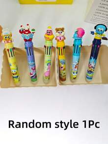 SpongeBob SquarePants 10 Farben Kugelschreiber, bunte Zeichenstifte, multifunktionale Stifte geeignet für Malen, Bürobedarf und Geschenke - Kugelschreiber - Übersicht 8