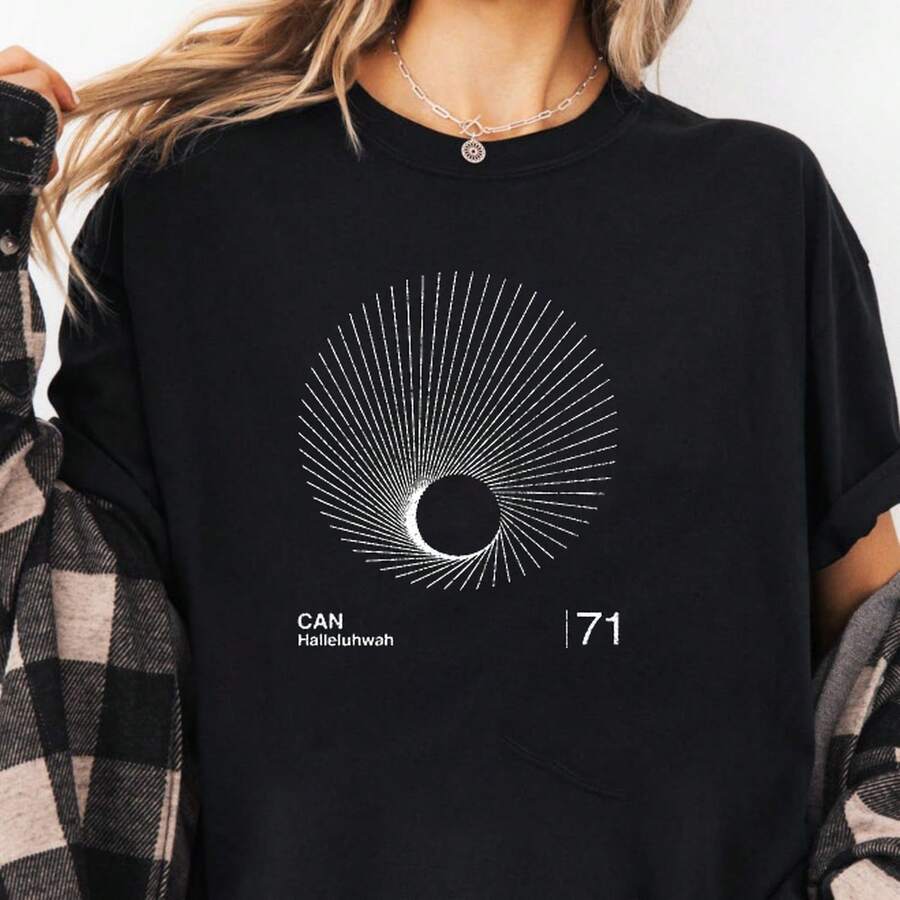 Can Minimalist Graphic Artwork Design T-Shirt 220g AL1Godn Foundation For Men, 220g Of Pure Comfort. Created For Every Human Being, Whether Woman Or Man. Consistent Fabric Of Optimal Quality, Prepared For Any Size, Soft To The Touch But Designed To Hold Up. Breathable Outerwear For Women, Autumn Sets, Vacation Outfits, New Year's Costumes For Her. - 黑色 - 查看 1
