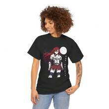 1pc Custom Anime Girl Vaporwave Tee - Otaku Unisex Cotton T-Shirt Tops Deeka Tropicoqueta Outfits Tropical Vacation Outfits Hawaii Outfits Women Going Out Outfits Beach Outfits Graduation Dresses Concert Outfit Women Beach Vacation Outfits Woman Summer T Shirts - Black - View 6