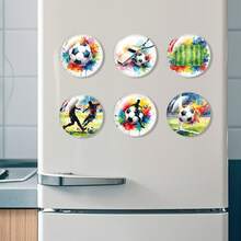 Football Sports Pattern Refrigerator Magnets - 12 Pack Football Sports Fridge Pattern Magnets For Refrigerator Office Cabinets Whiteboards Photo, Best Housewarming Home Decorations Gift - 12Pcs - View 6