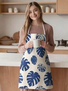 1pc, Lobster Pattern Polyester Apron, Suitable For Cooking, Baking, And Gardening - Can Be Used As Attire For The Kitchen And Dining. - Multicolor - View 8