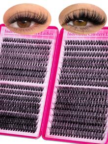 640pcs Eyelash Extension Kit, Suitable For Beginners, 30D 40D 50D Individual Lashes Set Includes Lash Glue, Sealant, Lash Tweezers, For DIY Use At Home, Eyelash Personal Care Set - Black - View 2