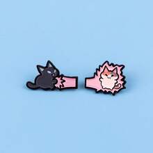 2pcs/Set Pin Enamel dan Bros Lencana untuk Ransel Tas Punggung Dekorasi Keren untuk Hadiah Teman - MultiWarna - View 6