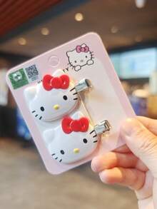 SANRIO 可愛卡通 Hello Kitty 鱷魚髮夾 甜美無縫瀏海夾 時尚可愛髮夾 髮飾髮片 - 彩色 - 查看 2