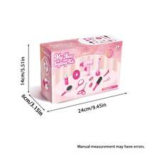 Juego de rol de peluquera para niñas, kit de salón de belleza simulado con secador de pelo, rizador y espejo, herramientas de peinado completas, juguete de belleza de princesa para juego de fantasía, regalo perfecto para cumpleaños, Navidad, vacaciones, regreso a la escuela, Acción de Gracias y todas las festivida - Multicolor - Ver 10