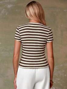 Cárdigan rojo casual para mujer - Multicolor - Ver 2