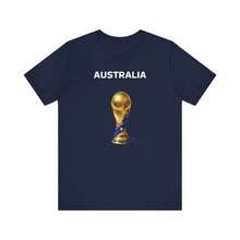 Camiseta Unisex de Cuello Redondo, Holgada y Casual, de Algodón Puro, Nueva de la Selección de AUSTRALIA para la Copa Mundial 2026 - Negro - Ver 6