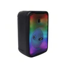 Bocina Bluetooth 8″ con luz LED de colores en el panel - Negro - Ver 6