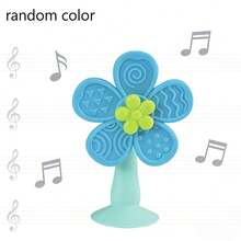 Suction Cup Rotating Flower Toy, Suitable For Desktops And Tile Walls, Eye-Catching Colorful Flowers, Perfect Newborn Gift - Multicolor - View 11