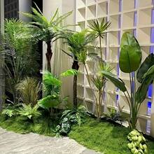 Outdoor Simulated Green Plant Artificial Moss - Realistic Green Leaves, For Indoor/Outdoor Landscape Beautification, Garden Decoration, Easy To Cut, Deep/Light Green, Perfect For Creating Natural Landscapes, Garden Enhancement | Realistic Texture | Multi-Functional Decorative Piece, Moss Decoration - Multicolor - View 9