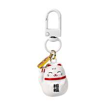Lucky Cat Keychain Japanese Paint Lucky Cat Lobster Buckle Pendant Water Qin Sound Bell Bag Mobile Phone Hanger Lucky Gift Available In Multiple Colors - Painted Waving Cat - View 9