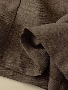 Pantalones casuales de unicolor para mujer, aptos para el verano - Café integral - Ver 4