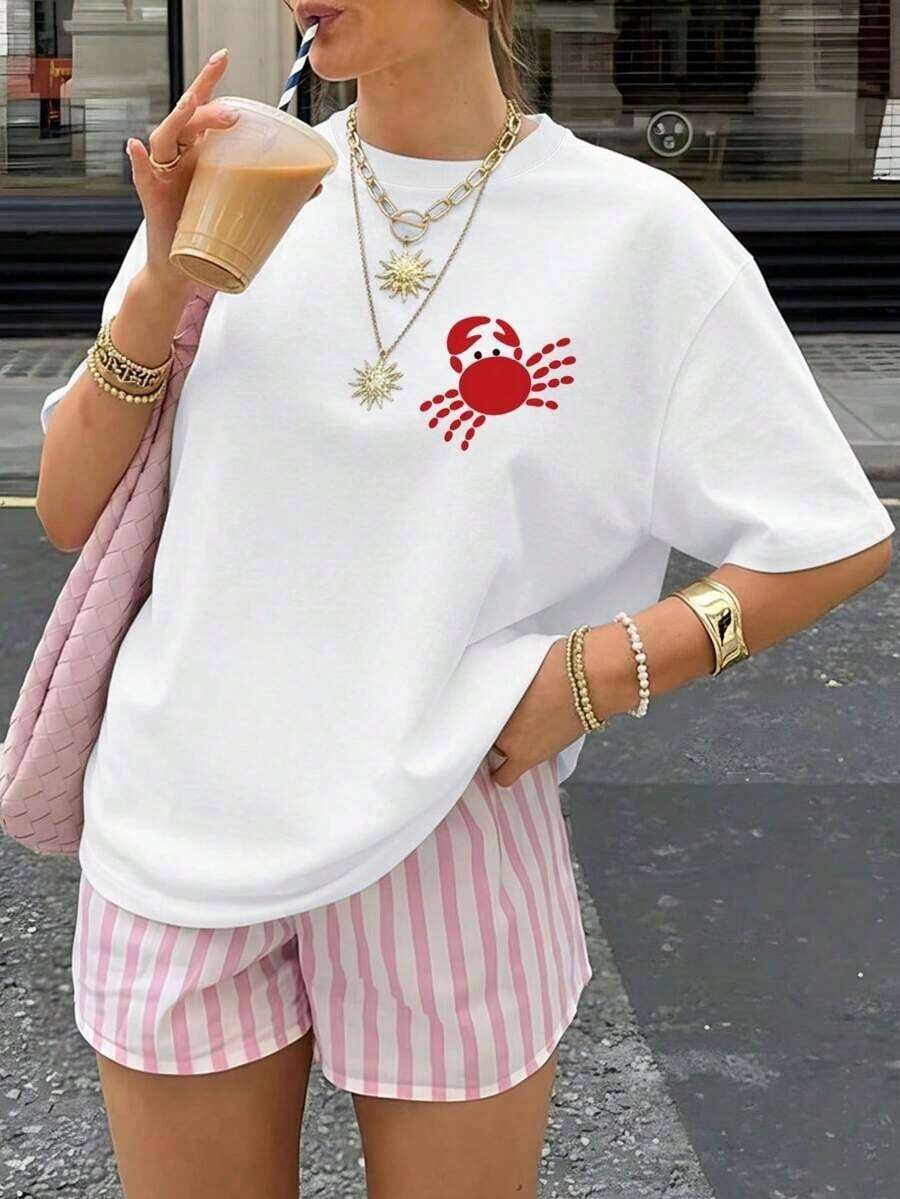 Plus Size T-Shirts - 白色 - 查看 1