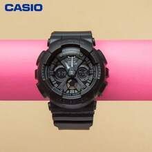 Casio 男女通用黑色银色运动手表，树脂表带，防摔多功能电子表，适合通勤和户外活动 - 均碼 - 查看 3