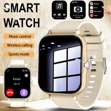Nuevo Reloj Inteligente de Diseño de Moda Unisex de 1.83 Pulgadas, Soporta Llamadas/Mensajes Inalámbricos, Múltiples Modos Deportivos, Control Remoto de Cámara, Seguimiento de Fitness, Podómetro, Música Inalámbrica, Pronóstico del Tiempo, Alarma, Múltiples Temas de Interfaz de Usuario, Fondo de Pantalla Personalizable, Compatible con Sistemas de Teléfonos Android y Apple, Opción Perfecta para Regalos de Vacaciones. - Ver 17