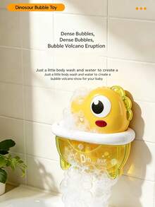 1pc Dinosaur Bubble Machine Bath Toy, Automatic Foaming With Music, Strong Suction Cup Wall-Mounted, Suitable For Toddlers 18 Months And Above Interactive Bathtub Toy - Multiple Options Available - View 7