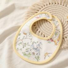 1 buah Celemek Bayi, Motif Bunga, Hewan & Kastil, Cocok untuk Bayi Usia 0-12 Bulan - MultiWarna - View 15