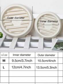 1 khay thoát nước dày dặn, đĩa lót chậu hoa, giá đỡ chậu cây mọng nước và cây trồng, đáy thoáng khí chống mục. - A - Xem 10