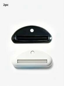 2pcs Manual Plastic Toothpaste Squeezer, Stand-Up Bathroom Accessories Dispenser For Toothpaste, Face Wash, Hand Cream, No Electricity Required Home Bathroom Decor Fall Decor Back To School - Multicolor - View 17