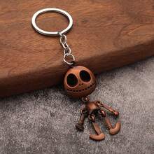 1pc Creative Metal Skeleton Movable Joint Keychain, Gothic Style For Enthusiasts, Suitable For Car Key Chains, Backpack Decorations - Multicolor - View 10