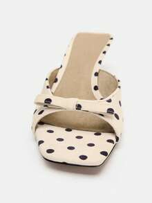 2026 Spring/Summer New Women's Shoes, High Heel Mule Sandals - White - View 4