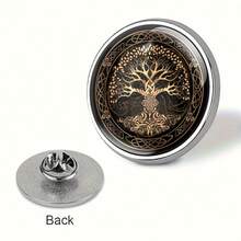 Celtic Knot Tree Of Life Brooch Pin, Metal Alloy Accessory For Clothing, Hats, Backpacks - Fashionable Accessory Suitable For Friends, Classmates And Colleagues - A - View 5