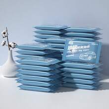 60/120片装汽车除尘湿巾，12个独立包装，方便携带，适用于汽车美容店擦拭玻璃，也适用于家庭厨房客厅擦拭油脂，同时也是节日和聚会的馈赠佳品。 - JH玻璃 - 查看 4