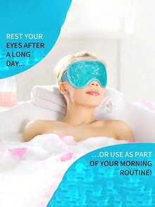 Reusable Cooling Gel Eye Mask - Hot & Cold Compress For Relaxation, PVC Ice Pack Suitable For All Skin Types, Perfect For Travel - Multicolor - View 3