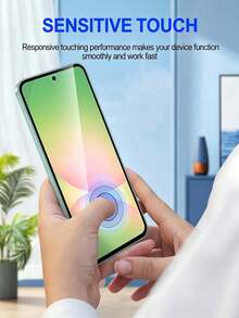 5片装钢化玻璃屏幕保护膜，支持指纹解锁，适用于三星 Galaxy S26 S25 S24 Ultra S23 S22 S21 Plus Edge、Galaxy A14 A15 A16 A17 A07 A06 A05 A57 A56 A55 A54 A53 A52 A51 5G 4G、Galaxy S26 S25 S24 Ultra S23 S22 S21 Plus，防刮花、无气泡、高清晰度、9H 硬度、保护设备、透明手机配件 - 無色 - 查看 6