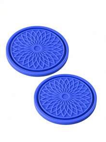 2pcs/Set Car Cup Holder Coasters - Non-Slip Silicone Cup Mats Fit For Cars, SUVs, Trucks, Universal For Most Cup Holders And Beverage Cans, Dust-Proof And Heat-Resistant Interior Accessories - A - View 6