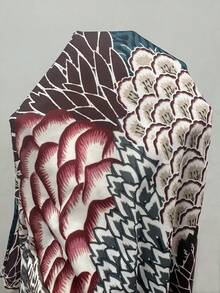 Conjunto de 2 Peças Elegante Estilo Boêmio, Incluindo 1 Top com Estampa Floral Vintage e 1 Saia; Um Conjunto Boêmio Casual, porém Elegante; Feito de Tecido de Malha Levemente Elástico. Verão - Multicolorido - Visão 12