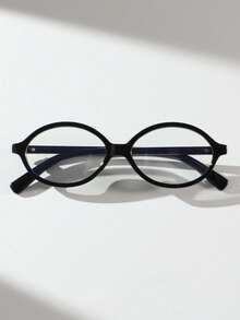 1 chiếc gọng kính oval nhỏ, trong suốt, kiểu dáng thời trang retro, cá tính, đa năng, gọng phẳng, nhẹ, dành cho nữ, kiểu dáng đơn giản, đeo hàng ngày. - Nhiều màu - Xem 7