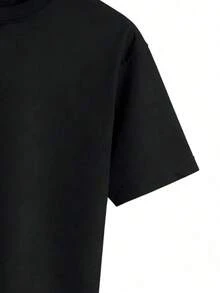 Camiseta gráfica de corte holgado con estampado de gesto de mano de esqueleto, ropa urbana grunge de estética Y2K para mujer, top casual de algodón para el verano para amantes de la moda atrevida, camiseta estilo punk rock para uso diario y salidas, diseño único para hombre y mujer. WUTL - Negro - Ver 5