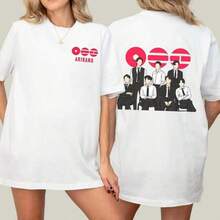 Camiseta del álbum Arirang de , camiseta de algodón suave con estampado de cultura coreana. - Negro - Ver 1