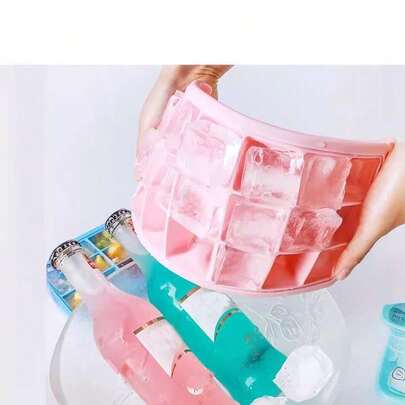 1pc Silicone Ice Brick Mold, Multicolor Transparent 24/36 Grids Ice Brick Ice Tray,Suitable For Cafes, Homes, Restaurants, Parties, Dances And Offices; Perfect As Father's Day Gifts, Mother's Day Gifts, Gifts For Friends, Gifts For Boyfriends And Girlfriends, Gifts For Family Members, Gifts For Teachers, Gifts For Colleagues, World Cup Gifts, Graduation Gifts, Wedding Gifts And Back-To-School Gifts