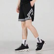 Nike Jordan Dri-FIT 條紋繫帶直筒合身戶外休閒短褲男女同款黑色FQ2990-010 - 黑色 - 查看 4