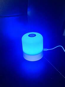 1pc Bedside Lamp, LED Dimmable Ambient Lighting, Eye-Care Desk Lamp For Teenagers, Touch Control, USB Powered Portable Night Light, Multi-Color Lighting For Bedroom, Living Room Or Office - 彩色 - 查看 5