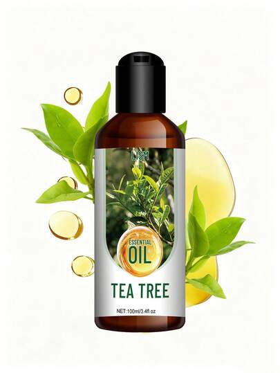 LISM 100ml Tea Tree Essential Oil, Suitable For Aromatherapy, Home Fragrance Diffuser, Yoga, Skincare And DIY Candle Making - 30ml Tea Tree Essential Oil, Fresh Scent, Ideal For Daily Use And Holiday Gifts.