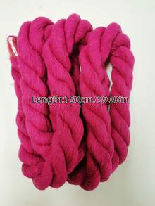 拔河绳（非专业）2cm粗*600cm/150cm长，手工猫抓柱，花园绑扎装饰绳，花艺配件，扭结 - 杏色 - 查看 33