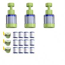 3个滤芯/9个替换滤芯/3个通用适配器。水龙头净水器及过滤器，采用360°旋转出水口设计，防溅节水。时尚简约的优质机身设计，节省空间。 - 多色 - 查看 9