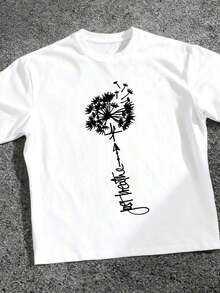 Camiseta casual de manga corta para mujer con cuello redondo, estampado de letras "IN MY ENGAGED ERA", diseño de bloques de color, tejido de punto de poliéster, top de manga corta para todas las estaciones, ropa casual, top moderno y elegante. - Blanco 1 - Ver 2