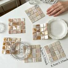 1 pieza Tablero de exhibición de arte de uñas con textura de concha, fondo de acrílico para fotografía de uñas, accesorio de mano para muestras de uñas, tablero de exhibición decorativo, herramienta de paleta de colores de uñas - Multicolor - Ver 8